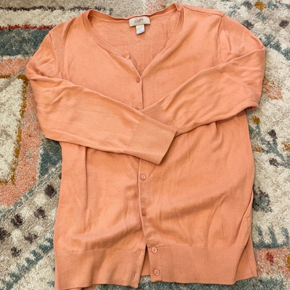 Salmon pink cardigan